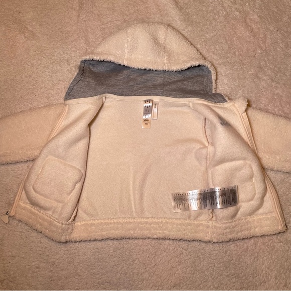 Adidas Kids Cozy White Hoodie - Picture 7 of 10